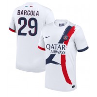 Maglia Calcio Paris Saint-Germain Bradley Barcola #29 Seconda Divisa 2024-25 Manica Corta